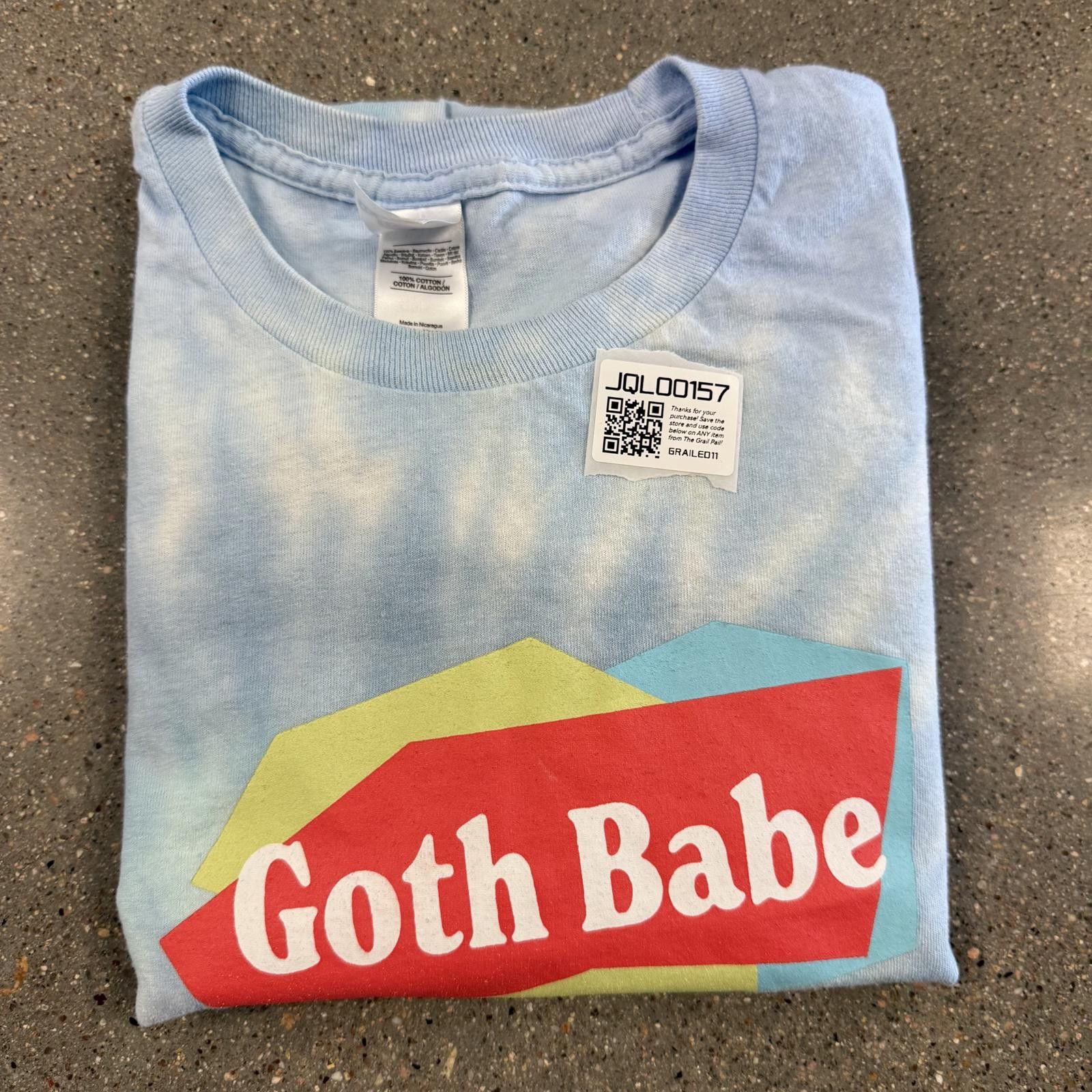 Designer Deadstock Goth Babe Tie-Dye Long Sleeve Band T-Shirt Sz L Size US L / EU 52-54 / 3 - 11 Thumbnail