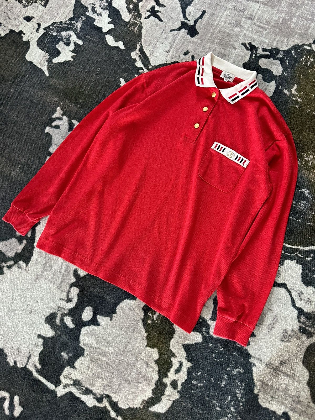 Valentino 1990s Valentino Garavani Sport polo long sleeve Size US S / EU 44-46 / 1 - 2 Thumbnail