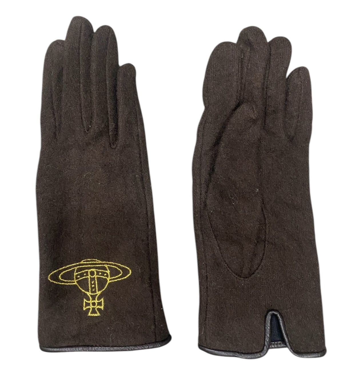 Vivienne Westwood Rare🔥VIVIENNE WESTWOOD Wool Gloves Size ONE SIZE - 4 Thumbnail