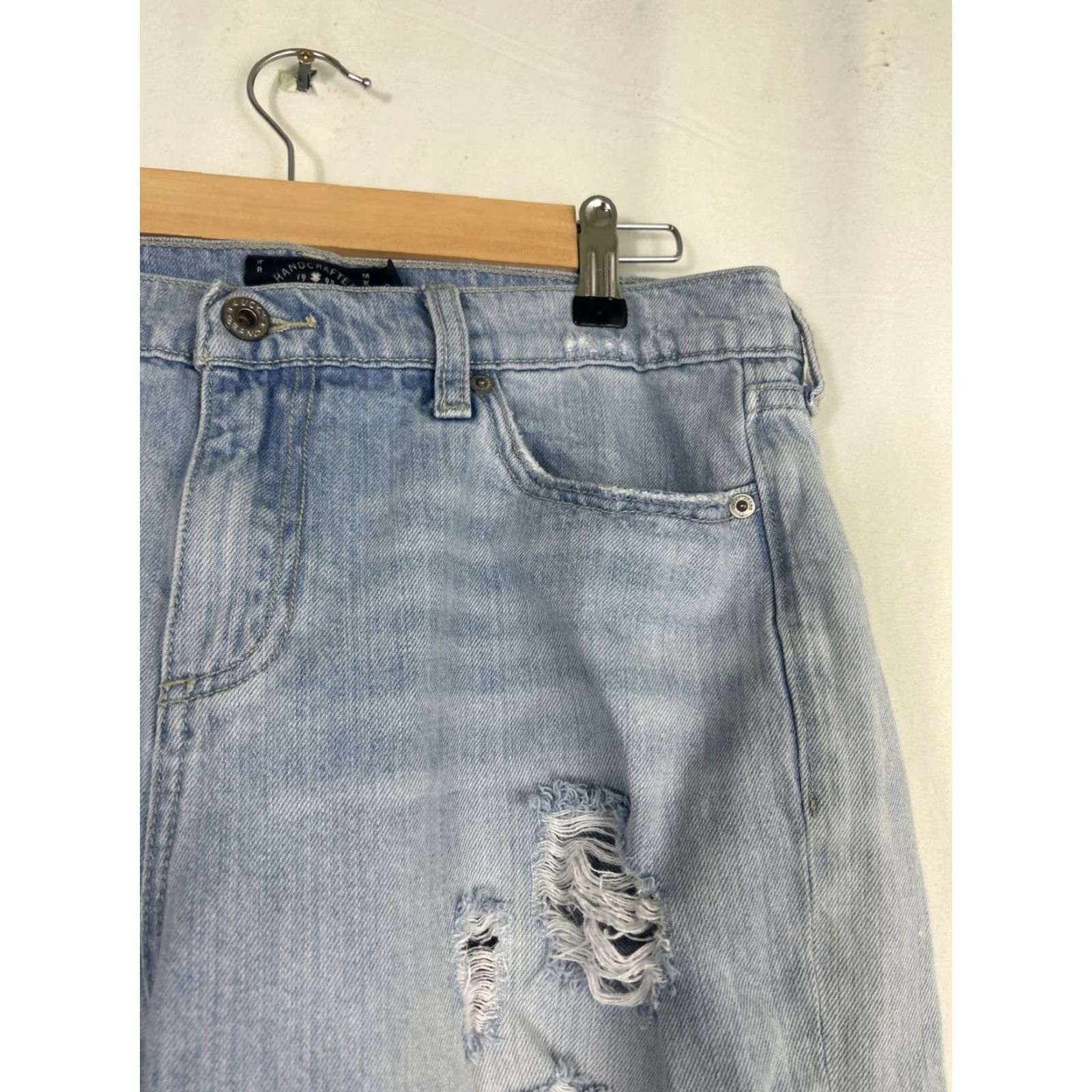 Lucky Brand Lucky Brand Jeans Womens 10/30 Blue Distressed Sienna Slim Boyfriend Light Wash Jeans Size 32" / US 10 / IT 46 - 5 Thumbnail