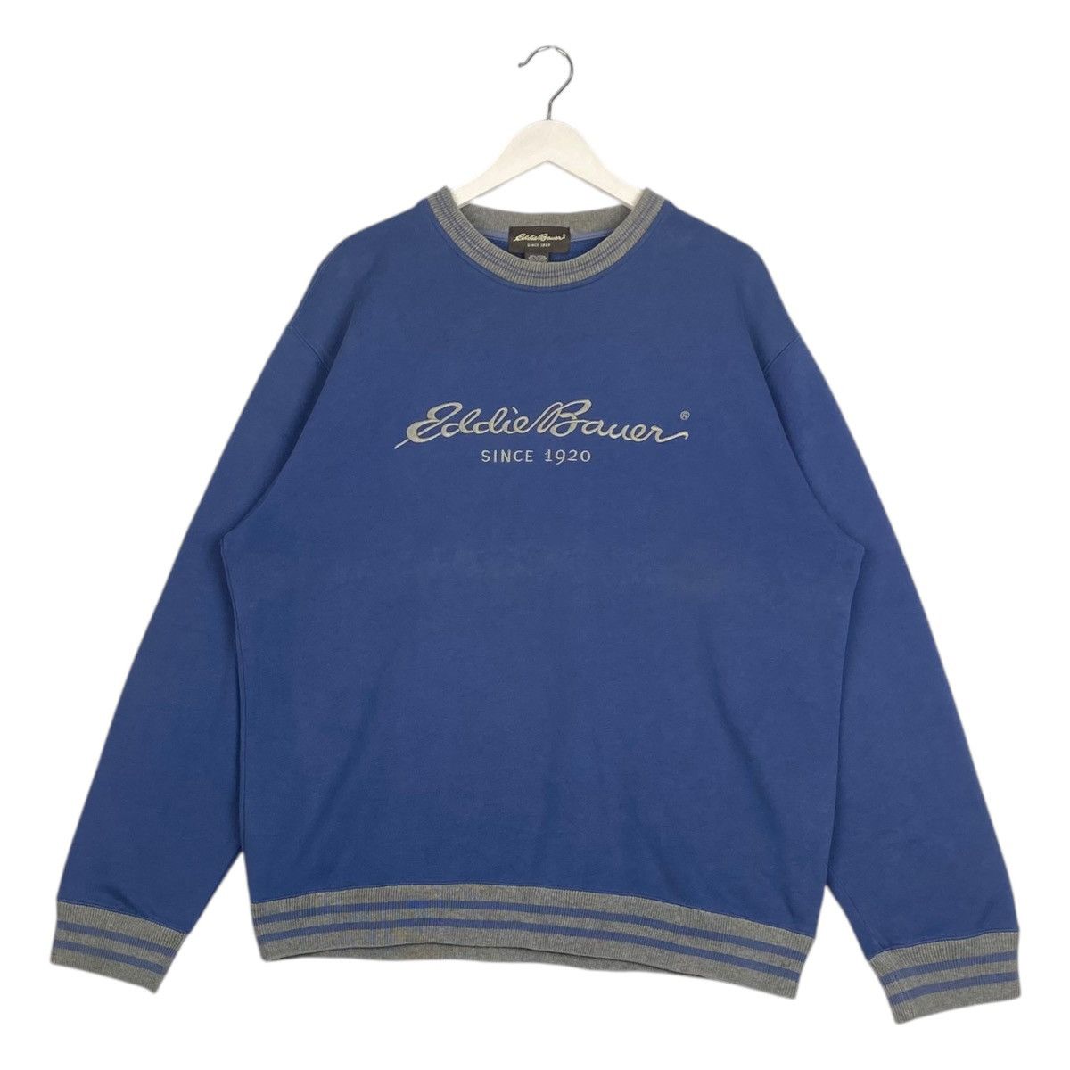 Eddie Bauer × Vintage Vintage Eddie Bauer Embroidered Crewneck Sweatshirt Blue Size US M / EU 48-50 / 2 - 3 Thumbnail