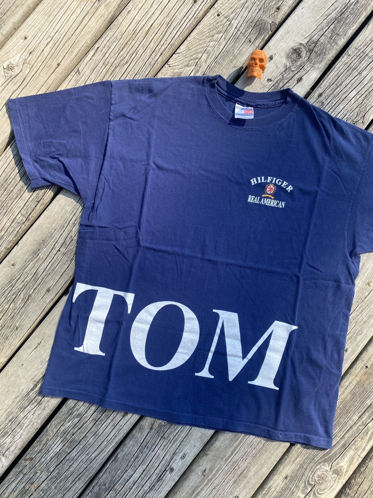 Tommy Hilfiger × Vintage 90s Tommy Hilfiger big logo spell out shirt sz XL Size US XL / EU 56 / 4 - 1 Thumbnail