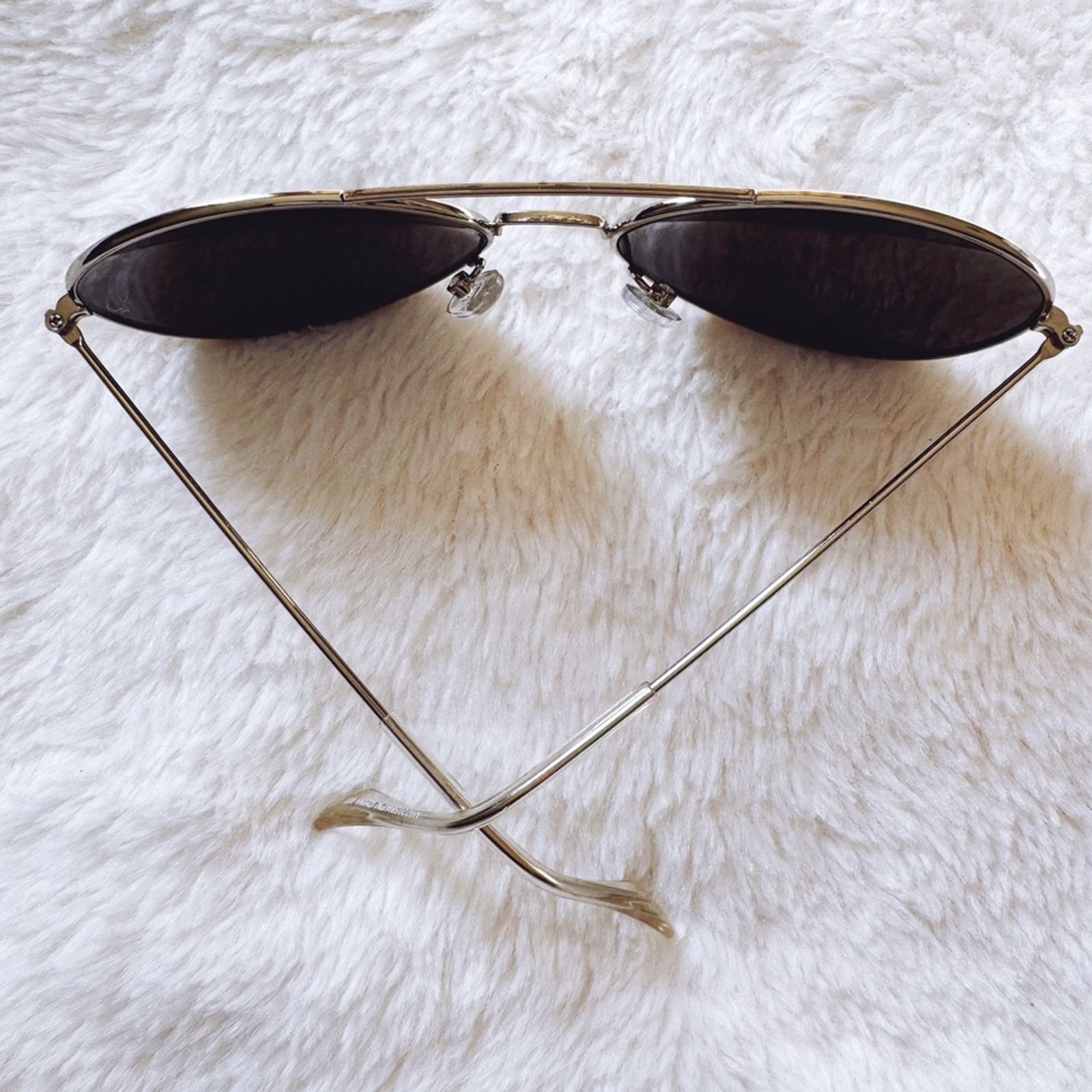Other Francine Silver W/ Mirrored Lenses Aviator Sunglasses Size ONE SIZE - 10 Thumbnail