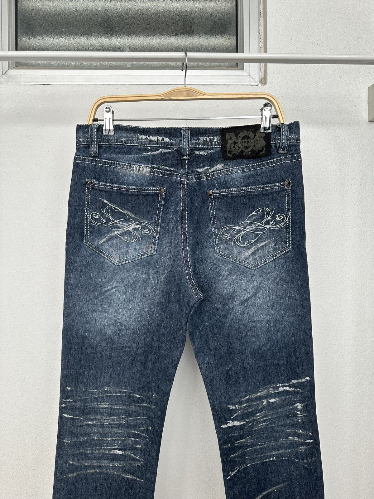 LOWBOX 00's - LOWBOX J-rock studded pocket jeans Size US 33 - 18 Thumbnail