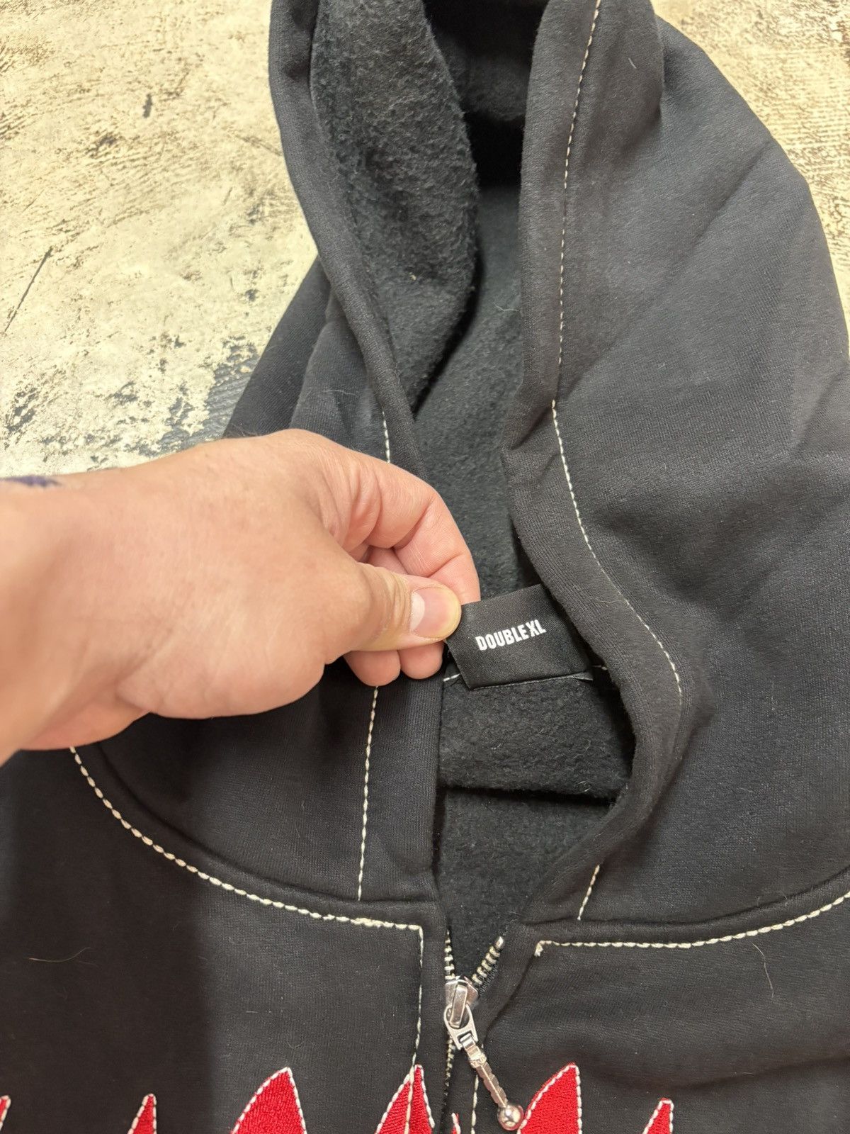 Revenge Revenge BLACK/RED CONTRAST STITCH ZIP XXL Size US XXL / EU 58 / 5 - 4 Thumbnail