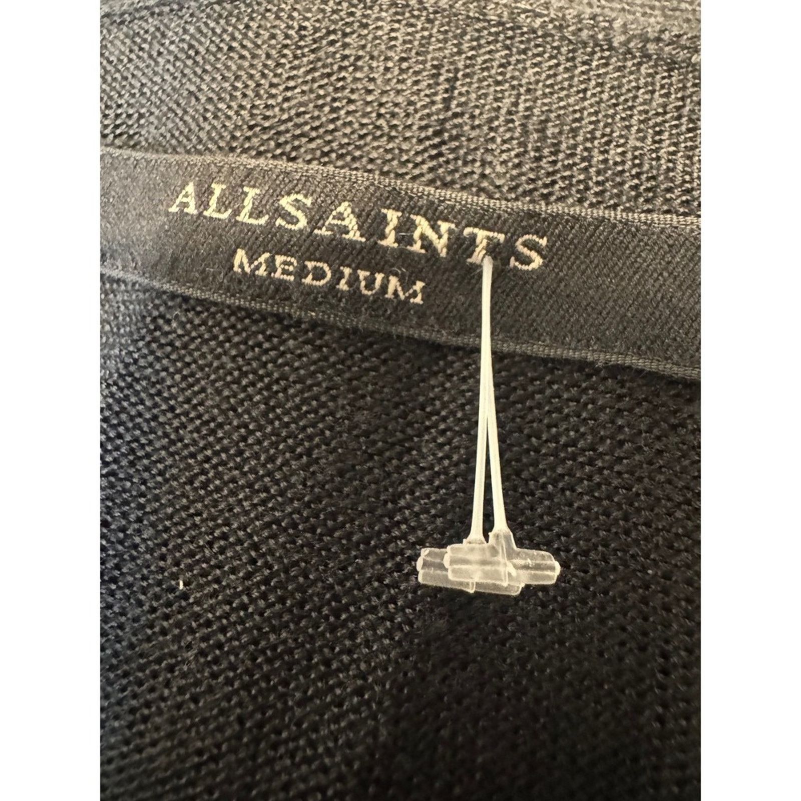 Allsaints AllSaints Carmel Cardigan Bl Draped Open Front Knit Medium Size S / US 4 / IT 40 - 3 Thumbnail