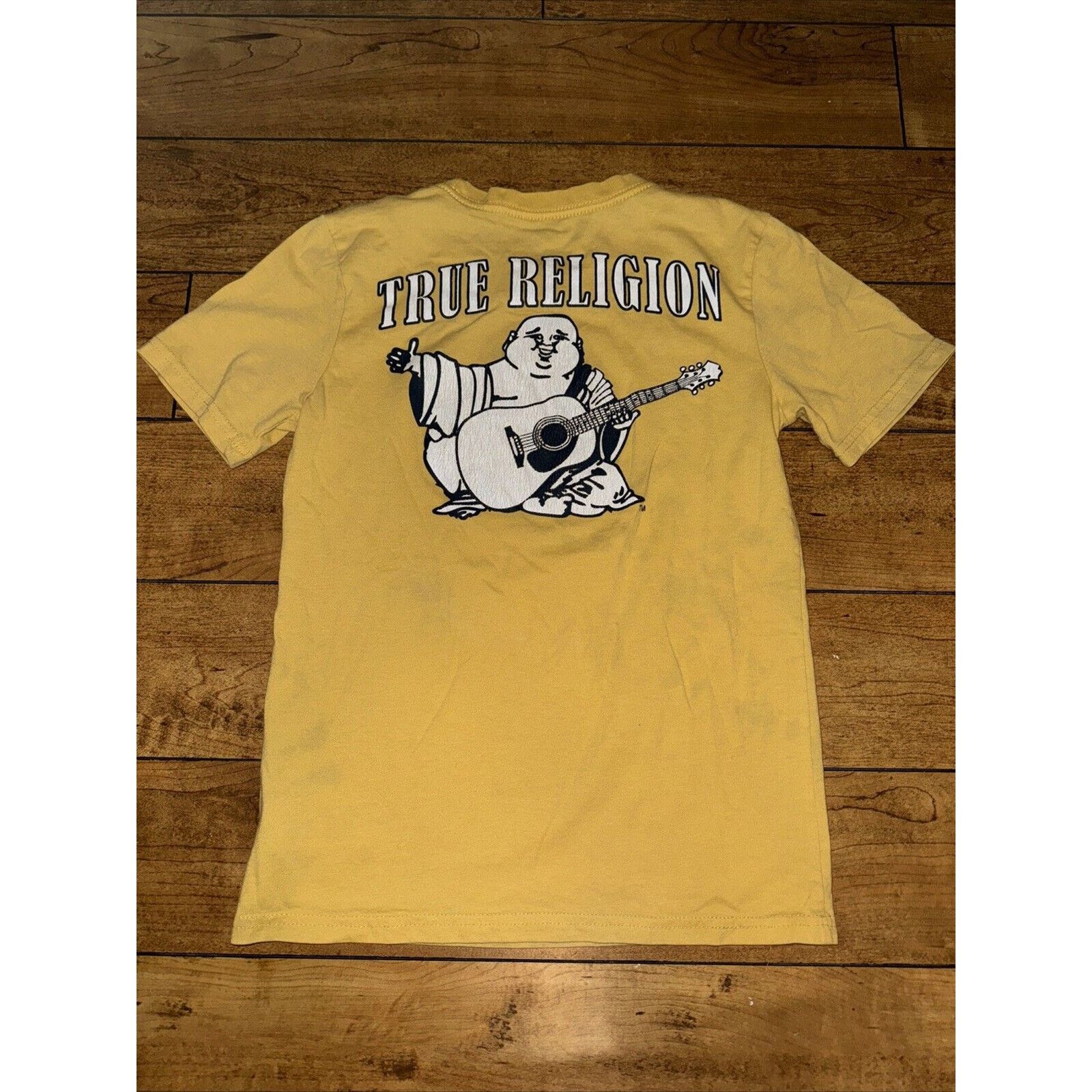 Affliction × Ed Hardy × True Religion Youth True Religion T-Shirt Medium 16x22 Yellow Size US XXS / EU 40 - 6 Thumbnail