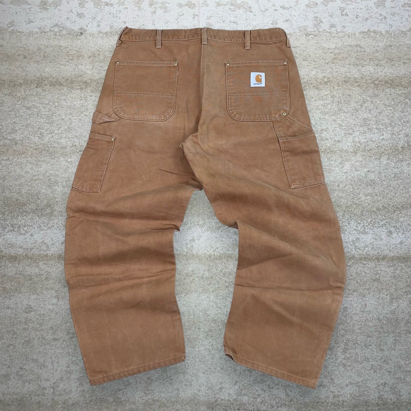 Carhartt Vintage Carhartt Pants Mens 46x30 Tan Duck Canvas Double 