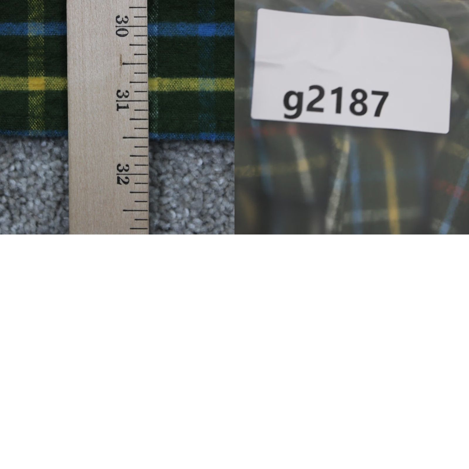 Vintage Woolrich Shirt Mens 2XL Flannel Button-Up Plaid Green Yellow Blue L/S Cotton Size US XXL / EU 58 / 5 - 9 Thumbnail