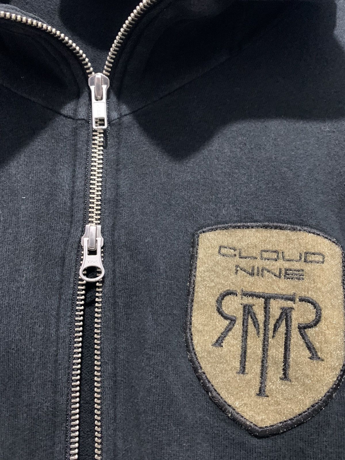 Isamu Katayama Backlash Cloud Nine Skulls Full Black Zip Up Hoodie Size US M / EU 48-50 / 2 - 3 Thumbnail