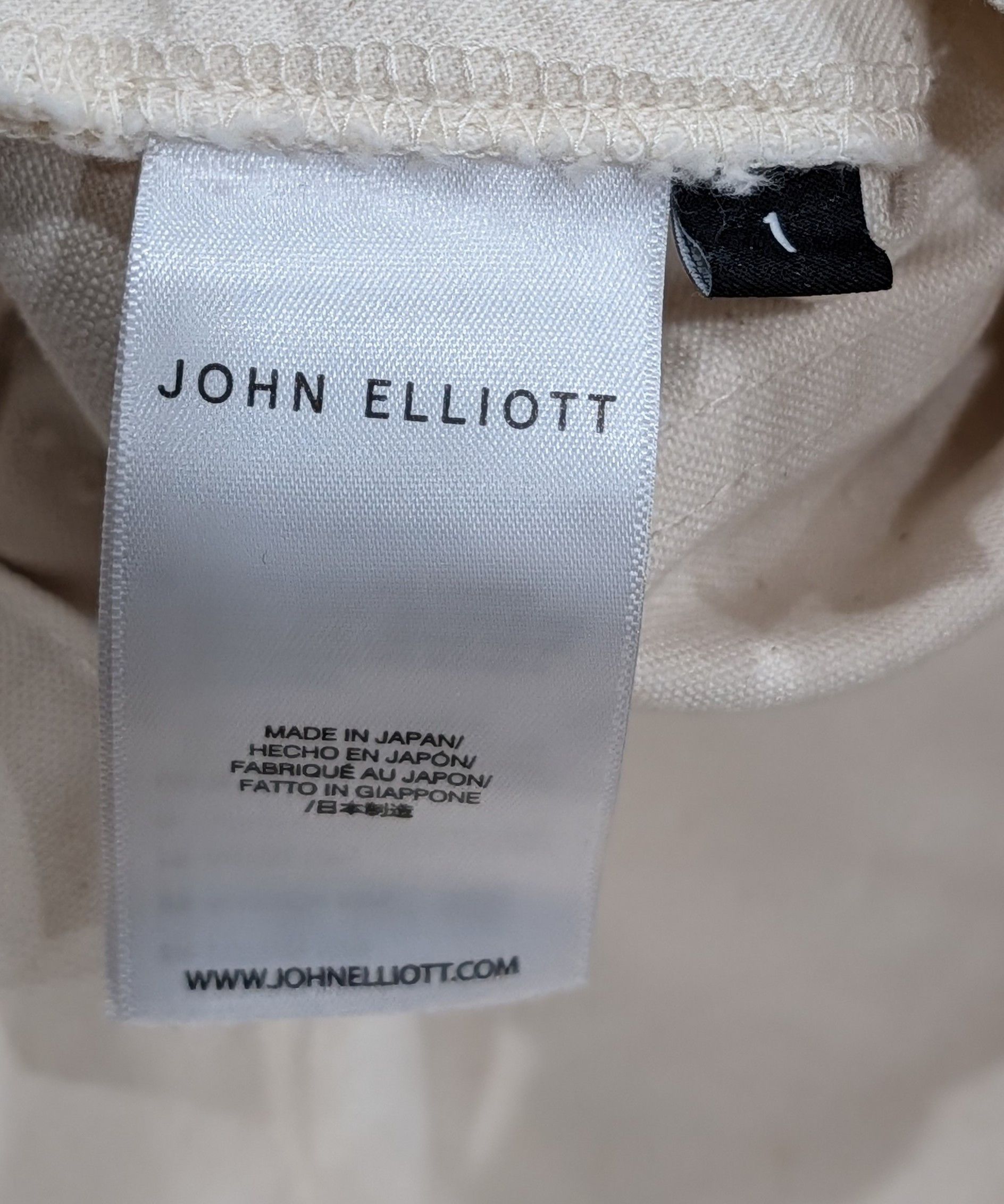 John Elliott John Elliott Cut-Off Cotton Work Shorts Natural Small Size US 30 / EU 46 - 6 Thumbnail