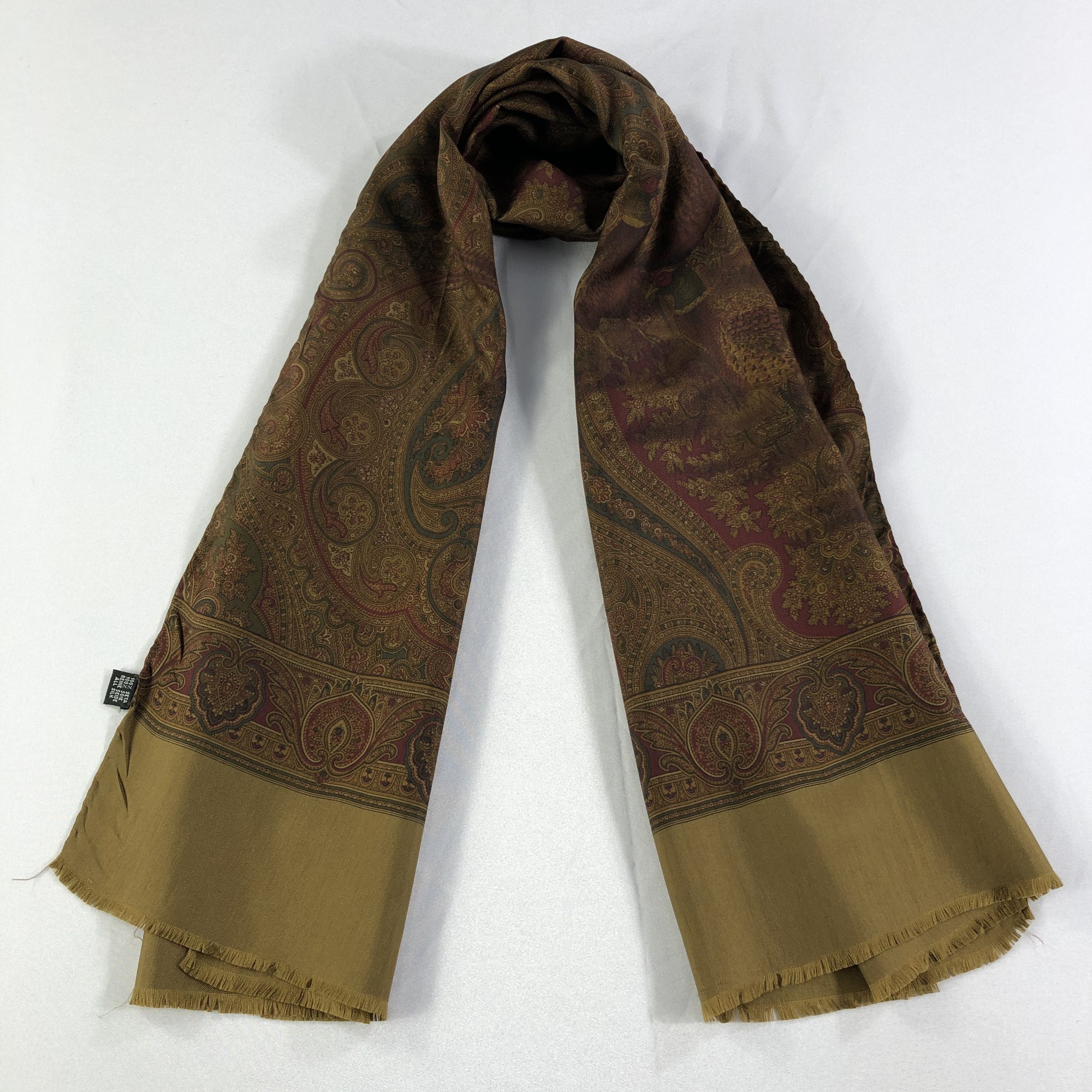 Vintage Vintage Alpha Cubic Silk Scarf Size ONE SIZE - 2 Thumbnail