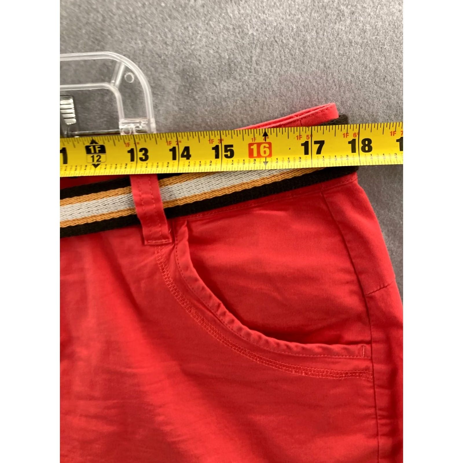 Nike ACG VINTAGE Nike ACG Belted Shorts Womens 12 Red Loose Fit Shirt Womens L Red 90s Belted Athletic Belted Shoes? Size 36" / US 14 / IT 50 - 4 Thumbnail