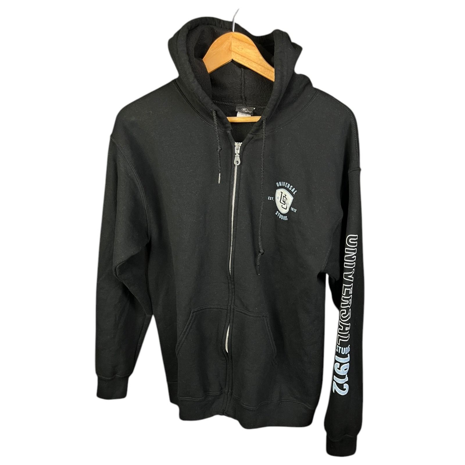 Universal Studios Universal Studios 1912 Logo Crest Men's Med Full Zip Hoodie Size US M / EU 48-50 / 2 - 9 Thumbnail