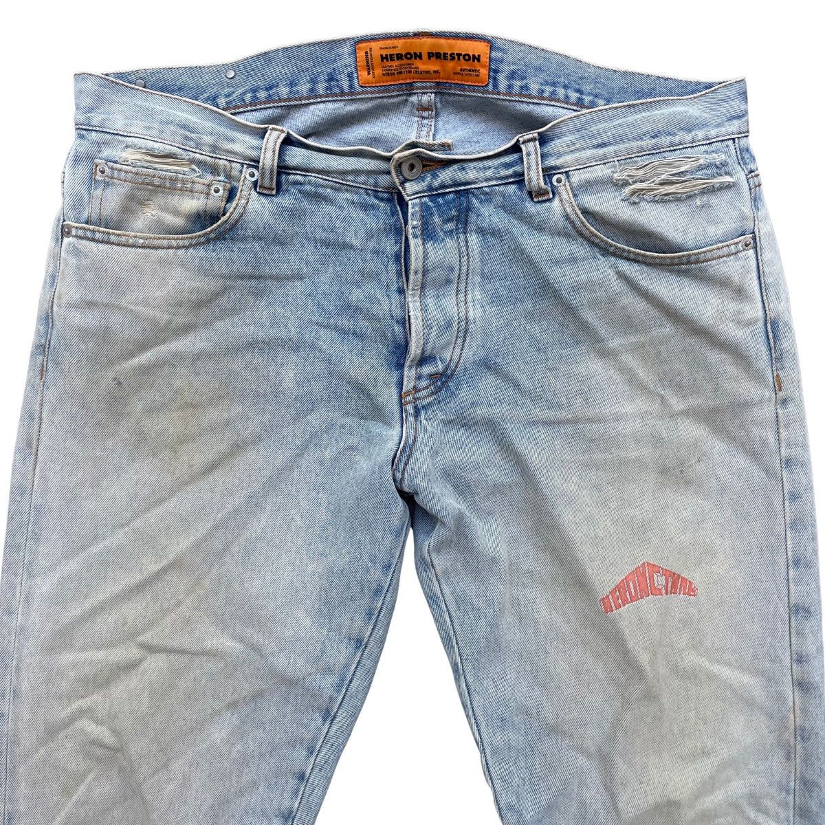 Heron Preston Heron Preston Distressed Denim Jeans Size US 37 - 2 Thumbnail