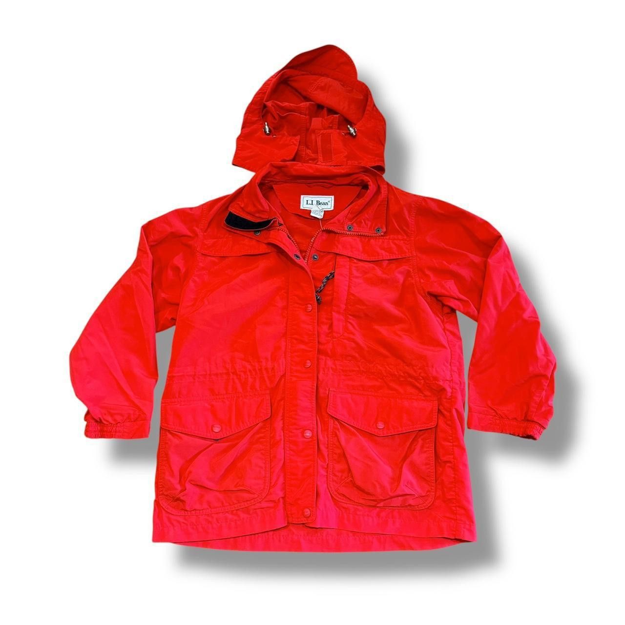 Designer Red LL Bean Windbreaker Jacket Size S / US 4 / IT 40 - 1 Thumbnail