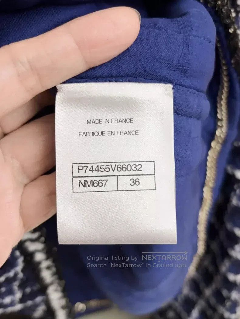 Chanel Chanel 23p blue checkered jacket Size XS / US 0-2 / IT 36-38 - 3 Thumbnail