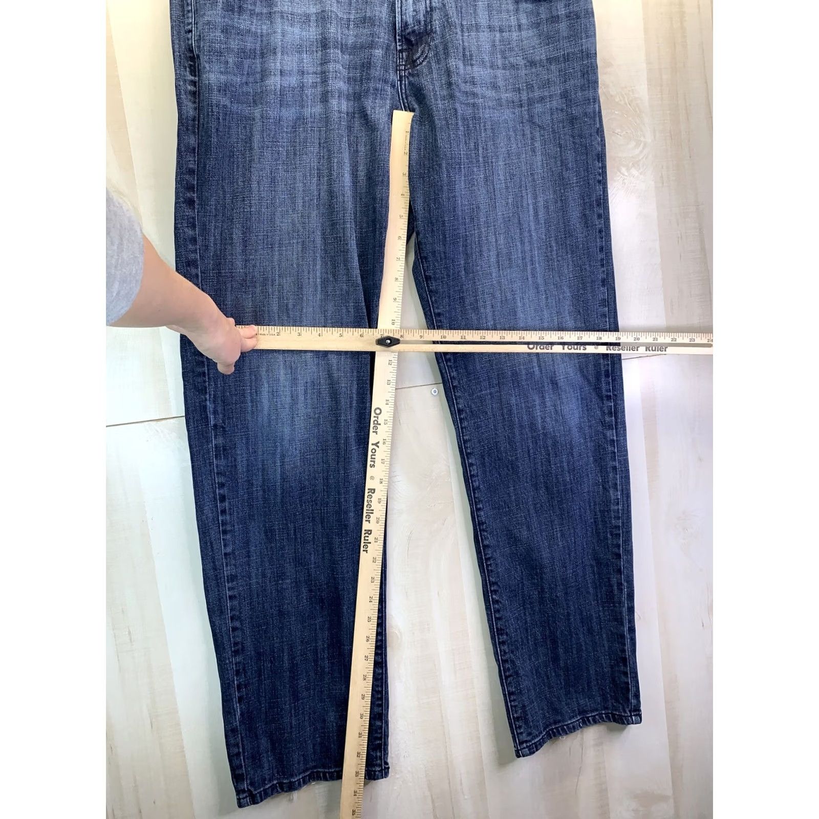 Lucky Brand VINTAGE Lucky Brand Jeans Mens 38x34 Straight Denim Blue 5-Pocket Design-4538 Size US 38 / EU 54 - 4 Thumbnail