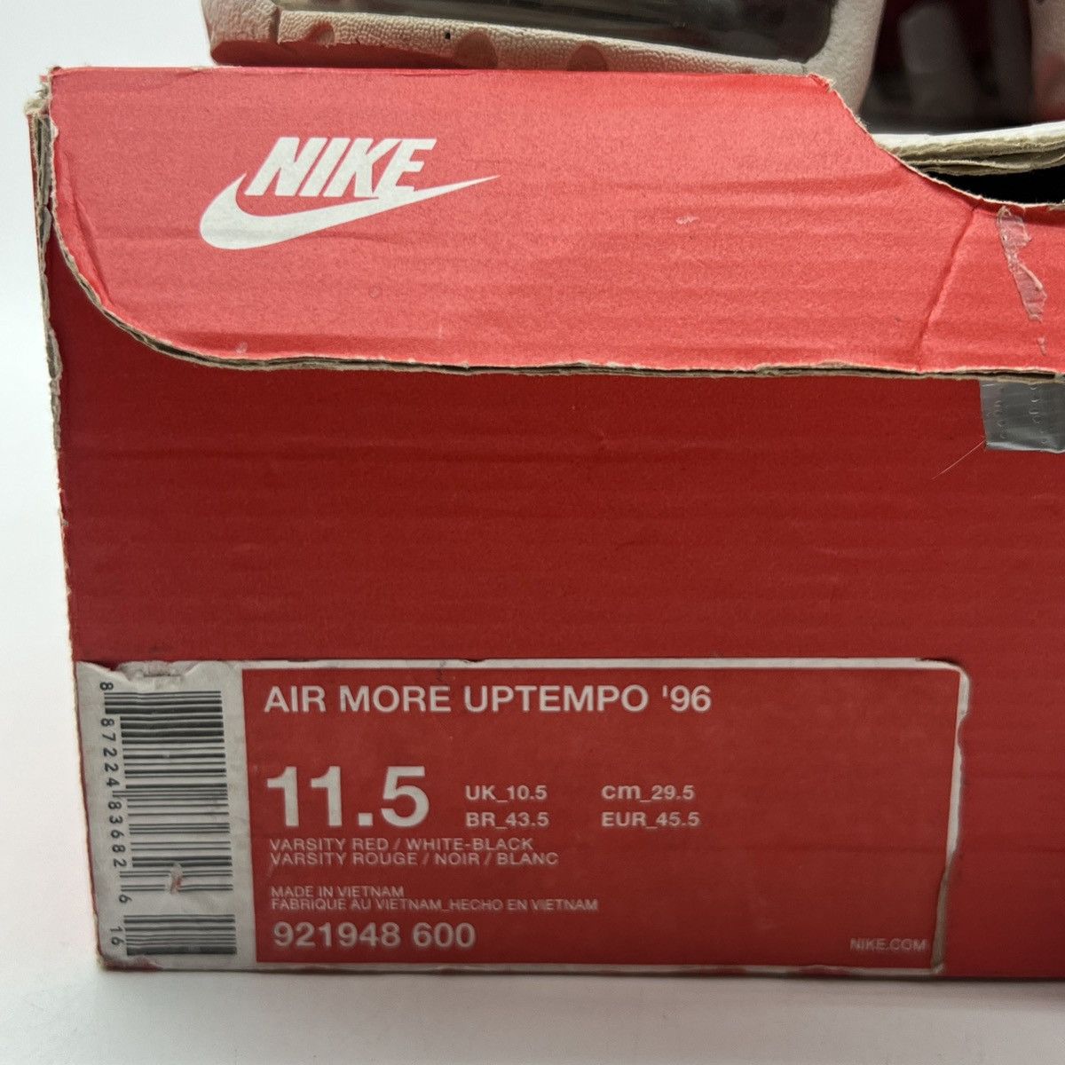 Nike Air more uptempo bulls Size US 11.5 / EU 44-45 - 6 Thumbnail