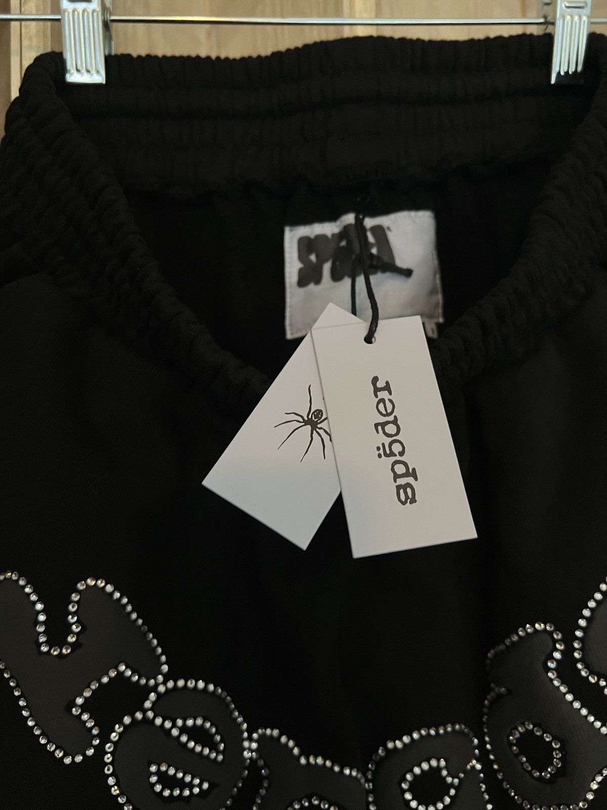 Sp5der Sp5der worldwide Men's OG Web V2 Rhinestone Shorts SMALL Size US 30 / EU 46 - 5 Thumbnail