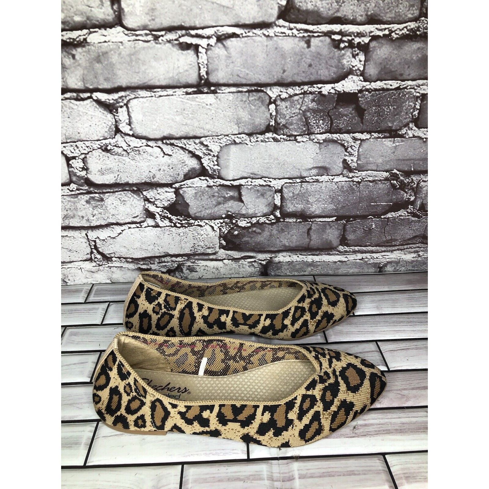 SKECHERS Skechers Air Cooled Memory Foam Leopard Textile Stretch Poin Size US 9 / IT 39 - 5 Thumbnail