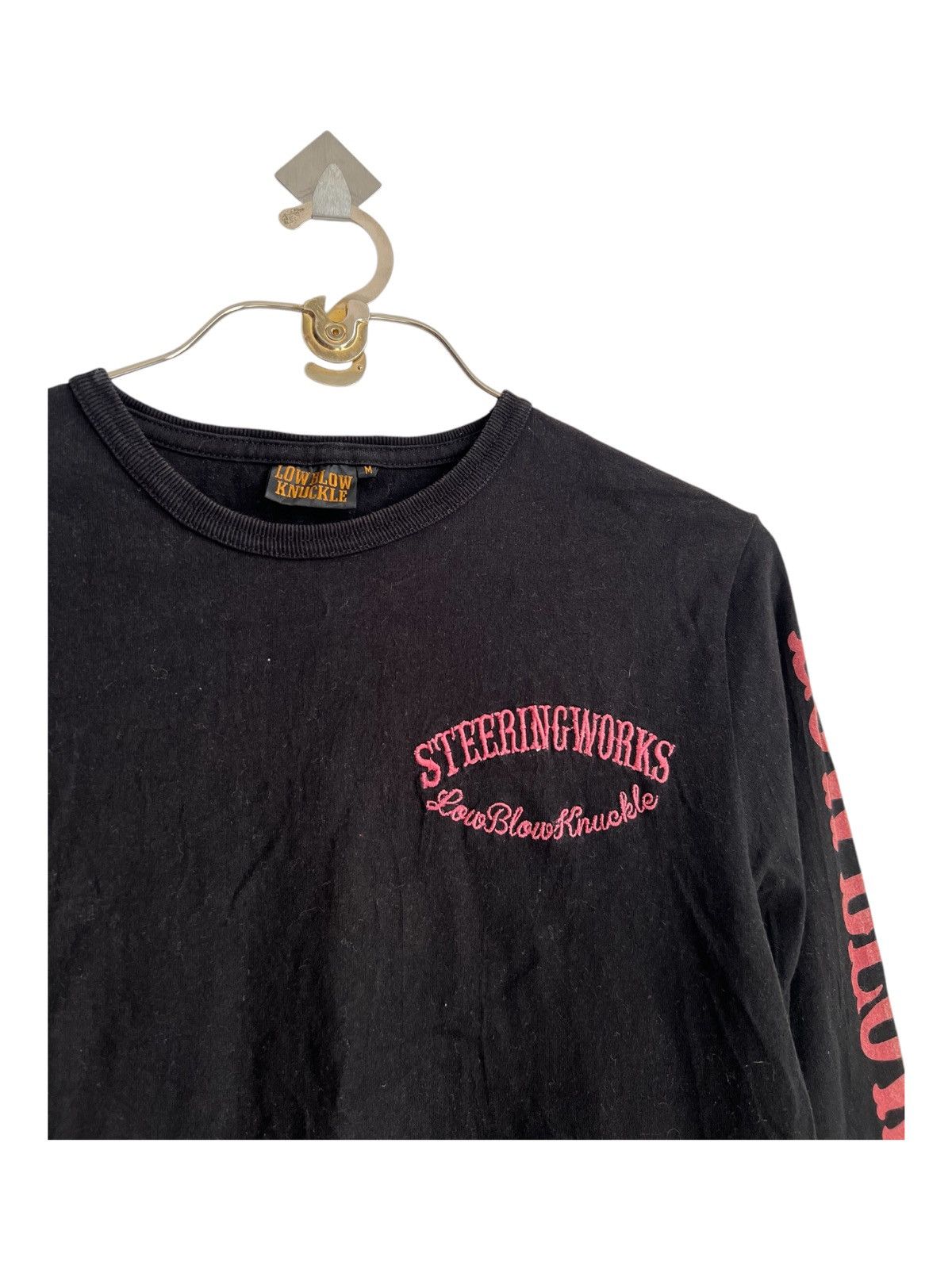 The Flat Head Low Blow Knuckle 🇯🇵 "Steering Works" Motorcyclist LS Shirt Size US S / EU 44-46 / 1 - 4 Thumbnail