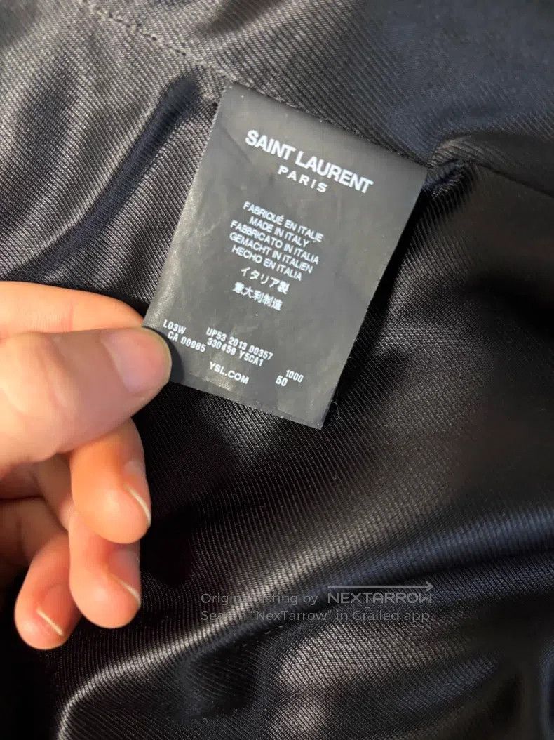 Saint Laurent Paris Saint Laurent Paris Stand Collar Double Zip Leather Jacket Size US M / EU 48-50 / 2 - 8 Thumbnail