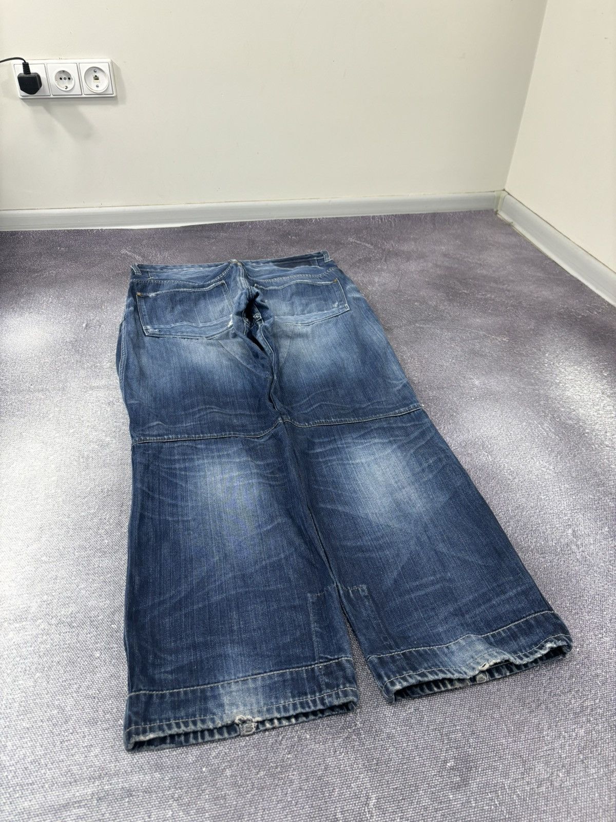G-Star Vintage G-Star Raw Faded Blue Avant Garde Denim Baggy Jeans Size US 38 / EU 54 - 17 Thumbnail