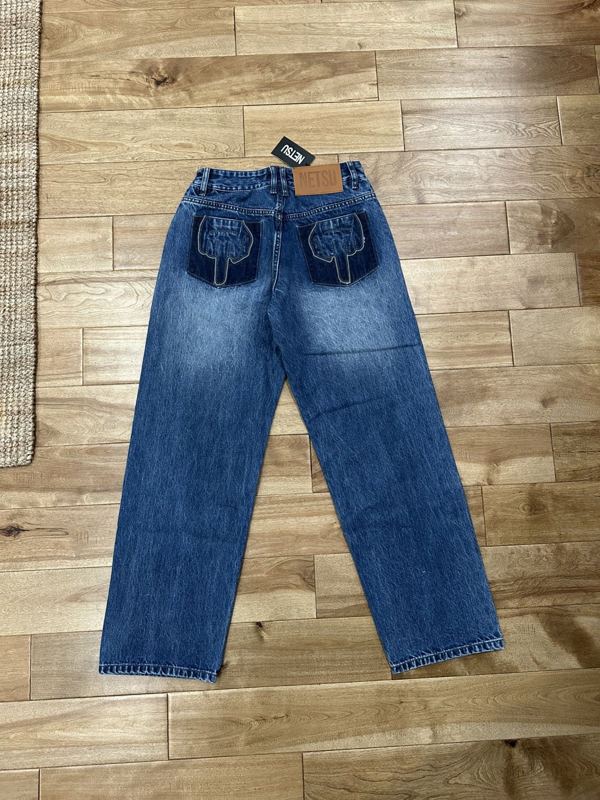 Other Netsu Middle Finger Denim Jeans Size US 32 / EU 48 - 2 Thumbnail