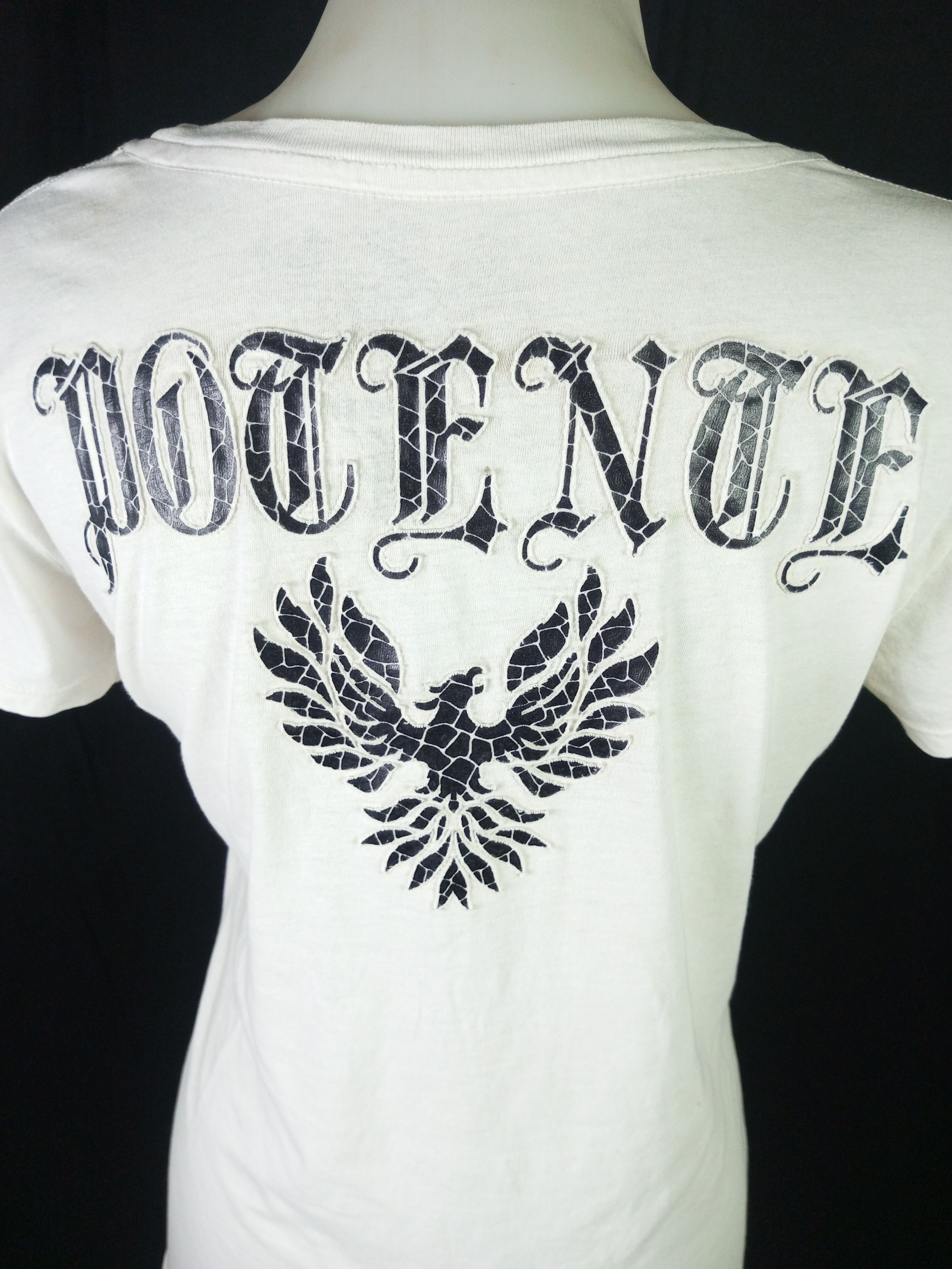 Japanese Brand Y2K Potente Poem Punk Live and Fair Embroidered Tshirt Size M / US 6-8 / IT 42-44 - 9 Thumbnail