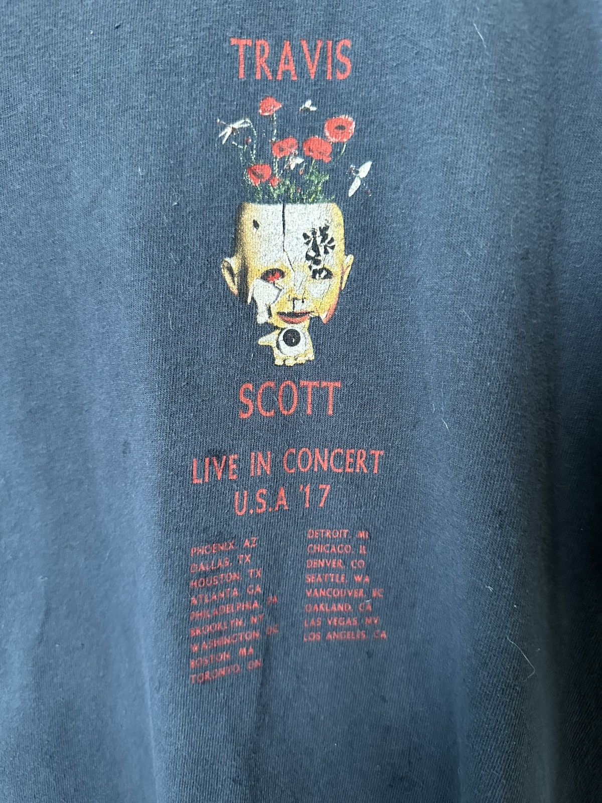 Travis Scott Travis Scott 2017 Tour Shirt Size US L / EU 52-54 / 3 - 3 Thumbnail