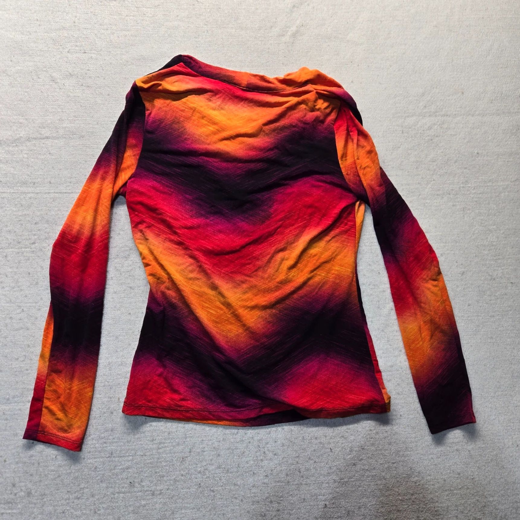 Vintage New Directions Shirt Long Sleeve M Orange Womens T-Shirt Top) Size M / US 6-8 / IT 42-44 - 7 Thumbnail