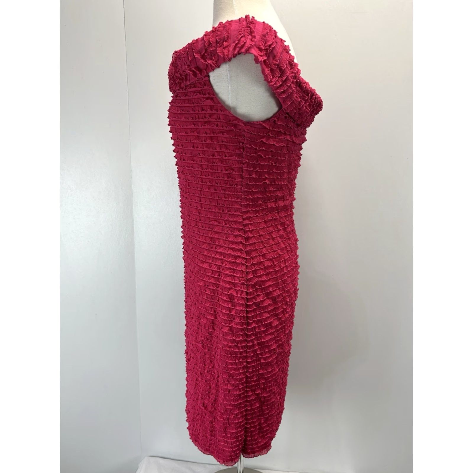 Joseph Ribkoff VINTAGE Joseph Ribkoff Classic Pencil Dress Sz 14 Women’s Pink Off the Shoulder Stretch Casual Size XL / US 12-14 / IT 48-50 - 2 Thumbnail