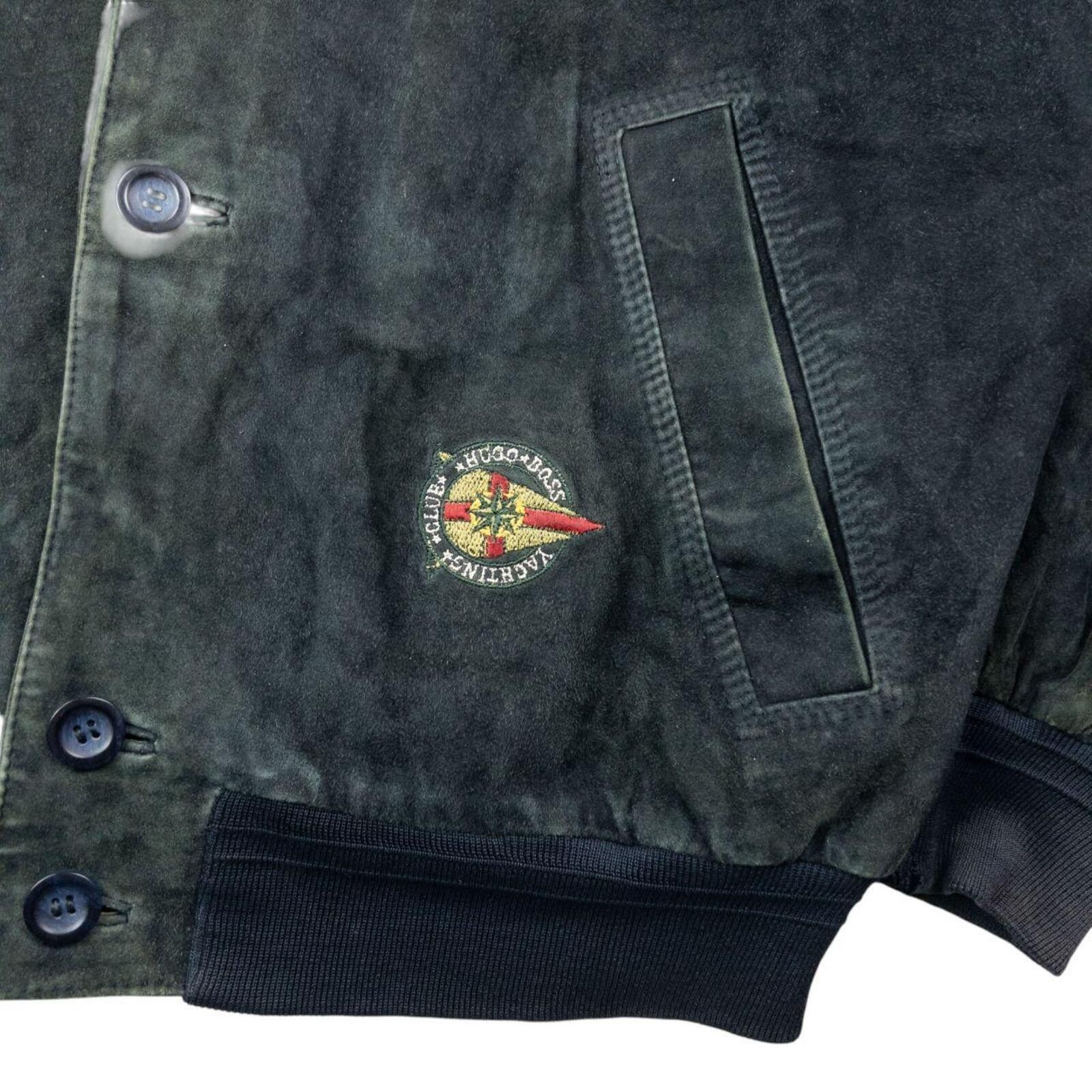 Hugo Boss Vintage 90s Hugo Boss Button Up Suede Bomber Jacket Size XL Size US XL / EU 56 / 4 - 6 Thumbnail