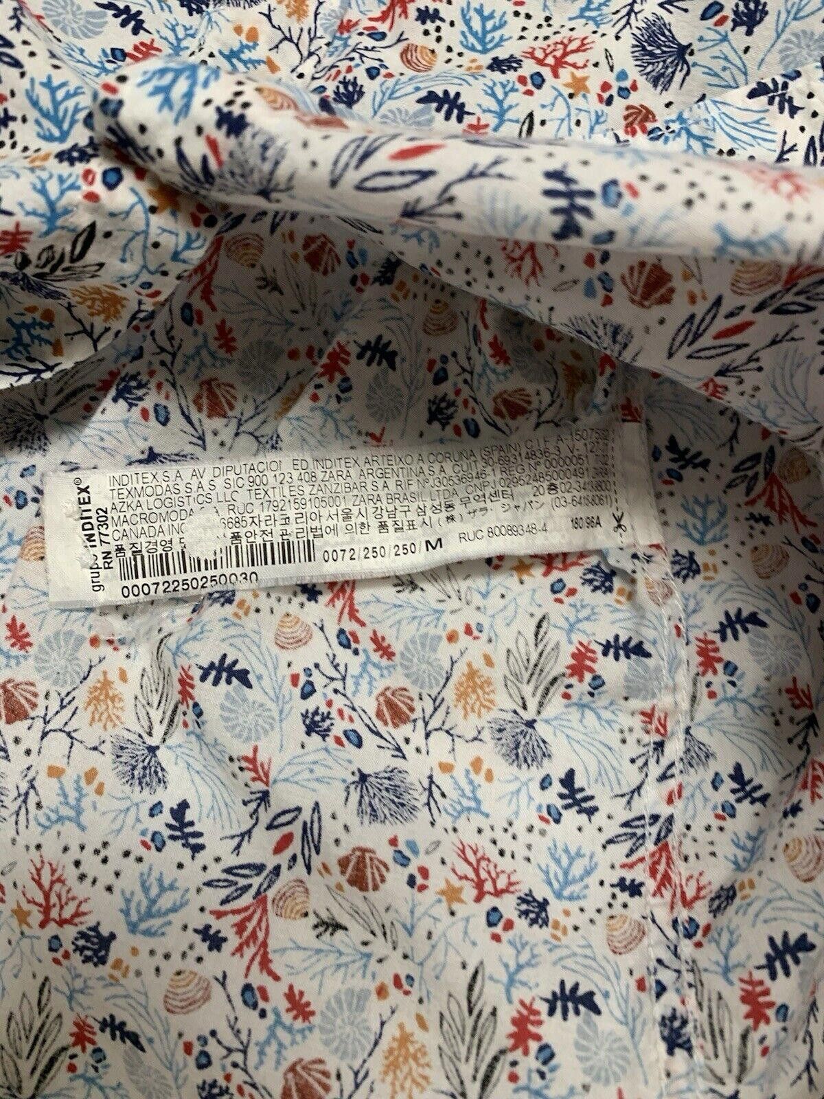 Zara Zara Slim Fit Shell Print Shirt M Short Sleeve Coastal Size US M / EU 48-50 / 2 - 9 Thumbnail