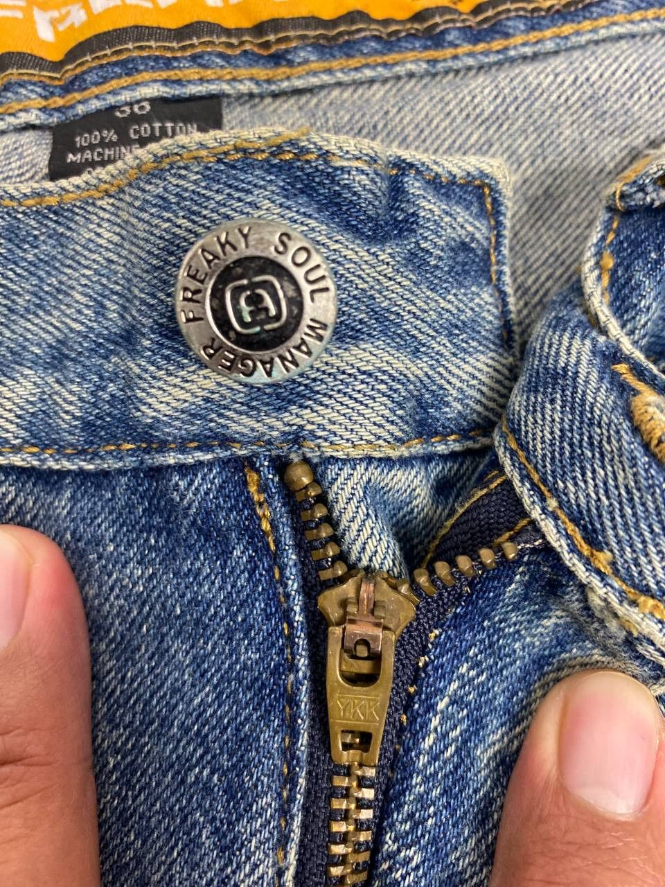 Japanese Brand freaky soul manager baggy denim nice design Size US 36 / EU 52 - 12 Thumbnail