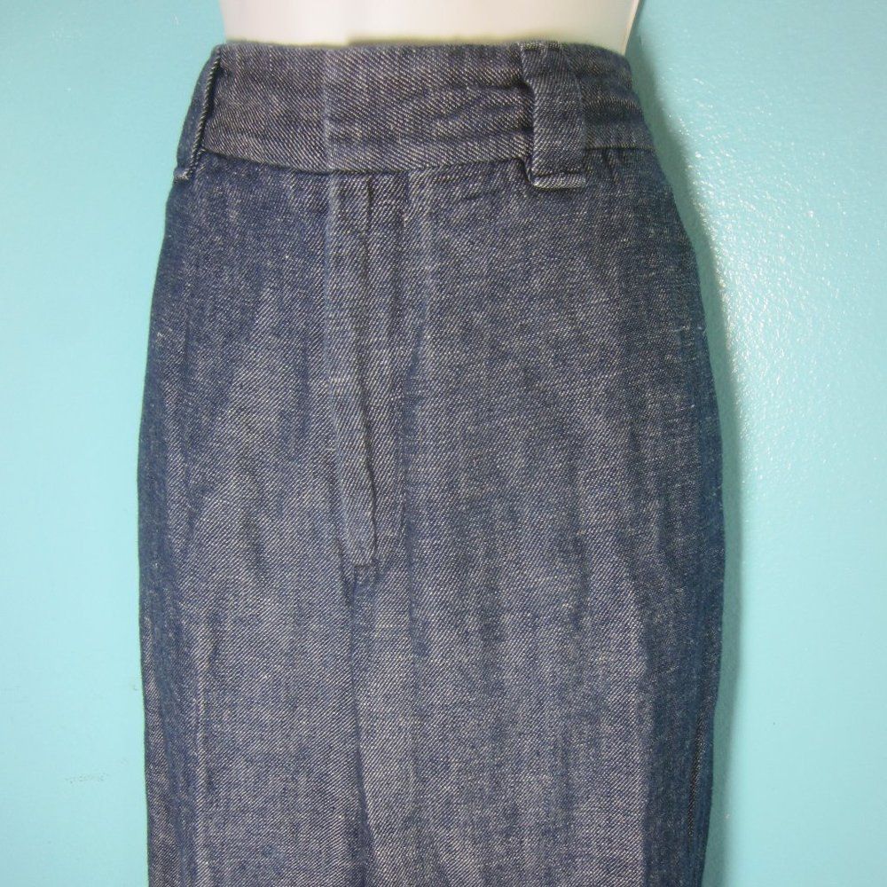 Rag & Bone Rag & Bone Womens Size 8 Claud Indigo Hemp & Cotton Trouser Size 28" / US 6 / IT 42 - 10 Thumbnail