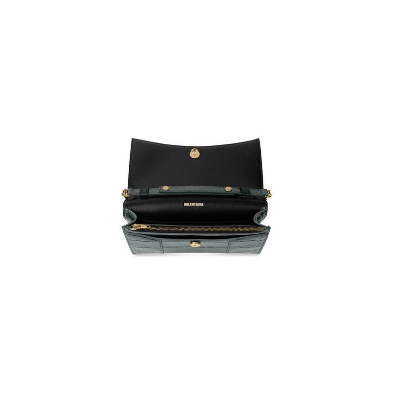 Balenciaga o1tr1nto0126 Size: OS / Hourglass Wallet Chain Crocodile Size ONE SIZE - 5 Thumbnail