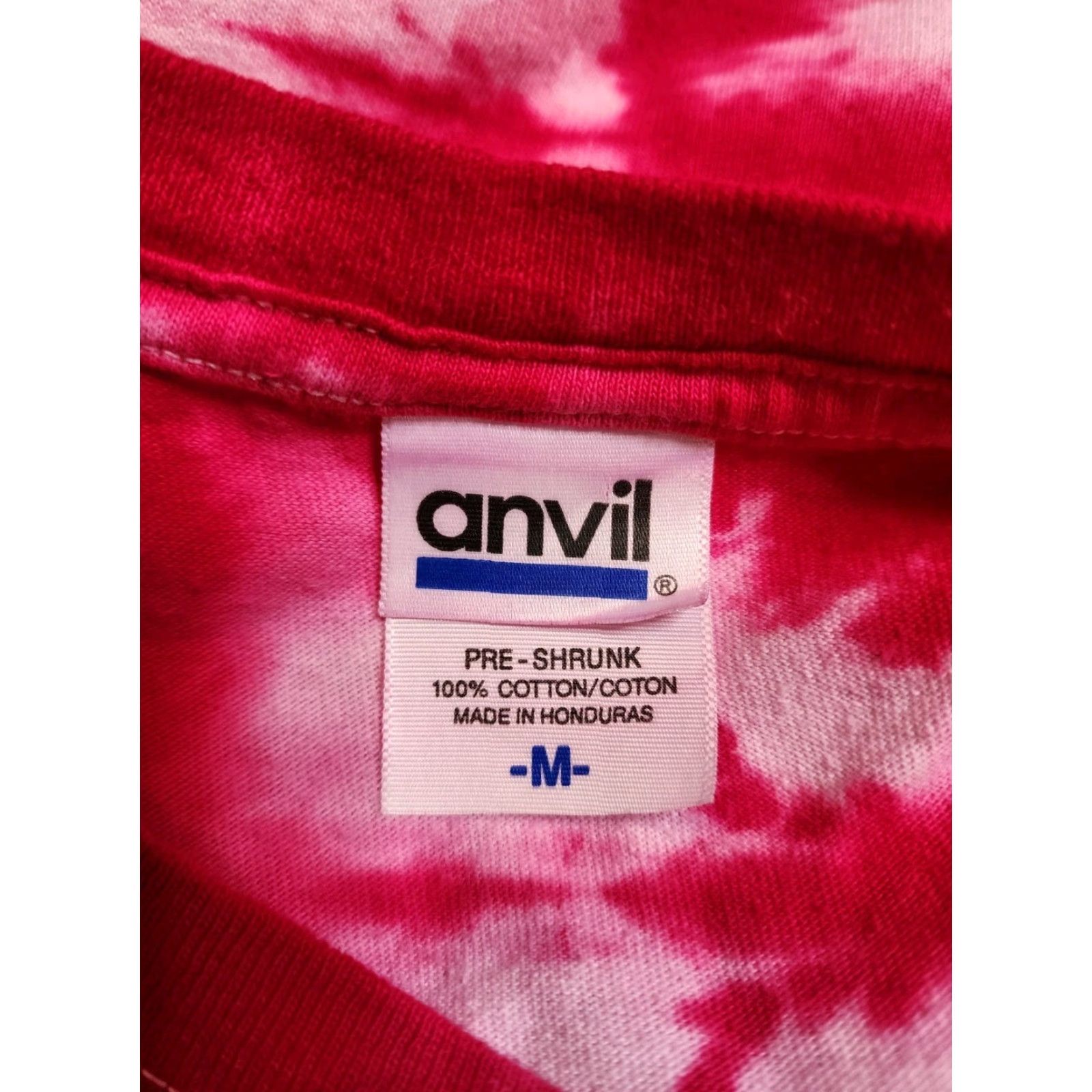 Anvil VINTAGE Anvil T-Shirt Womens Sarasota FL Sea Shell Tie Dye Travel Souvenir Shirt Adults Pink Short Sleeve Round Neck M Size M / US 6-8 / IT 42-44 - 4 Thumbnail