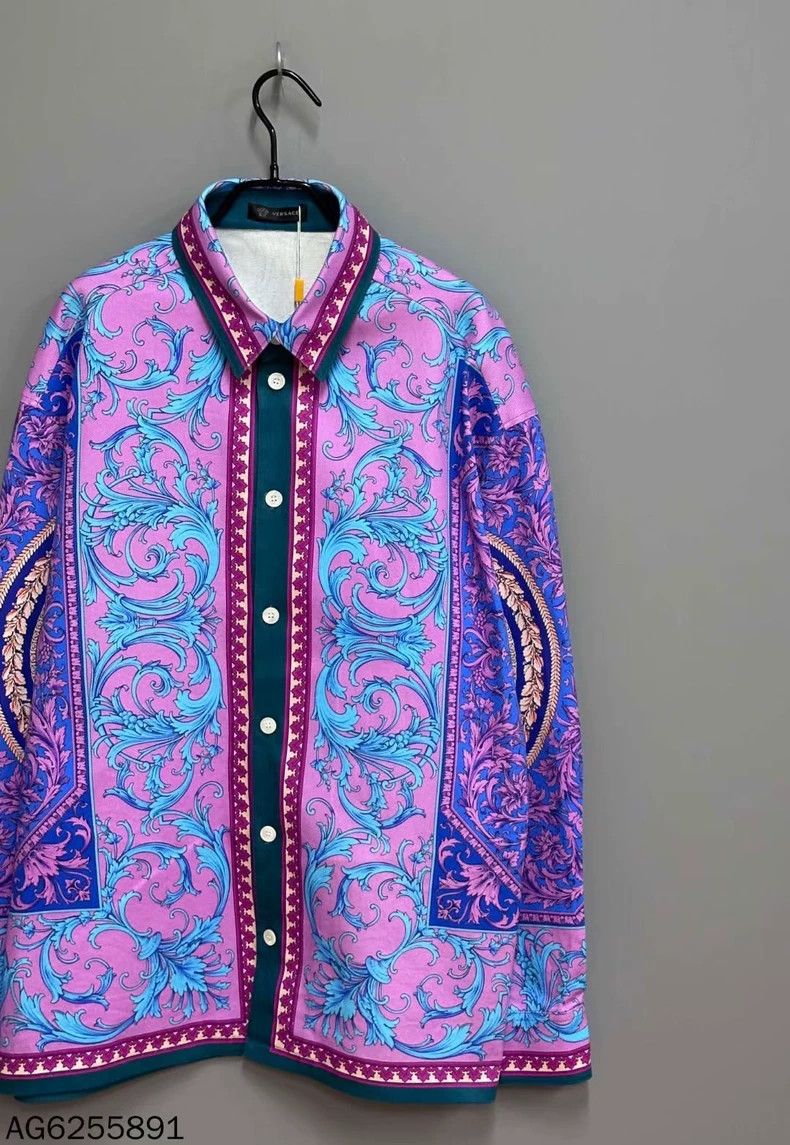 Versace Versace Baroque denim coat Size L / US 10 / IT 46 - 2 Thumbnail