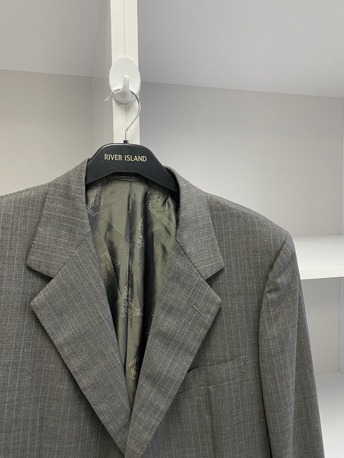 Brioni × Designer × Vintage Vintage Brioni Luxury Old Money Style Gray Blazer Size 54R - 5 Thumbnail