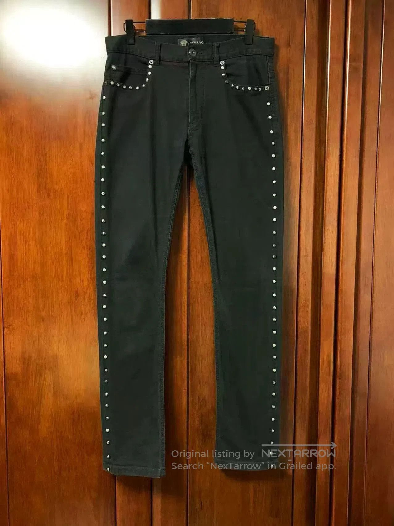 Japanese Brand Versace Men's Rivet Decorated Jeans. Size US 30 / EU 46 - 1 Thumbnail