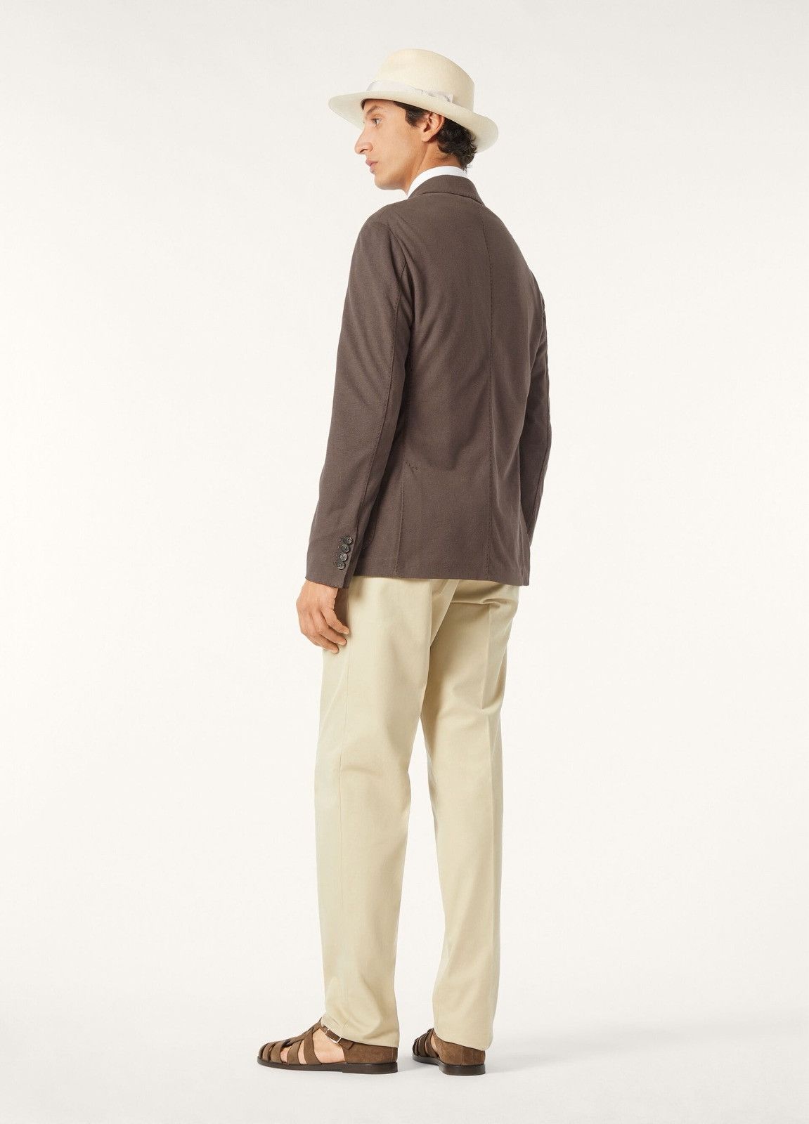 Loro Piana o1srvl11e0526 FAO9263 Sweater SB Jacket in Brown Size US L / EU 52-54 / 3 - 3 Thumbnail
