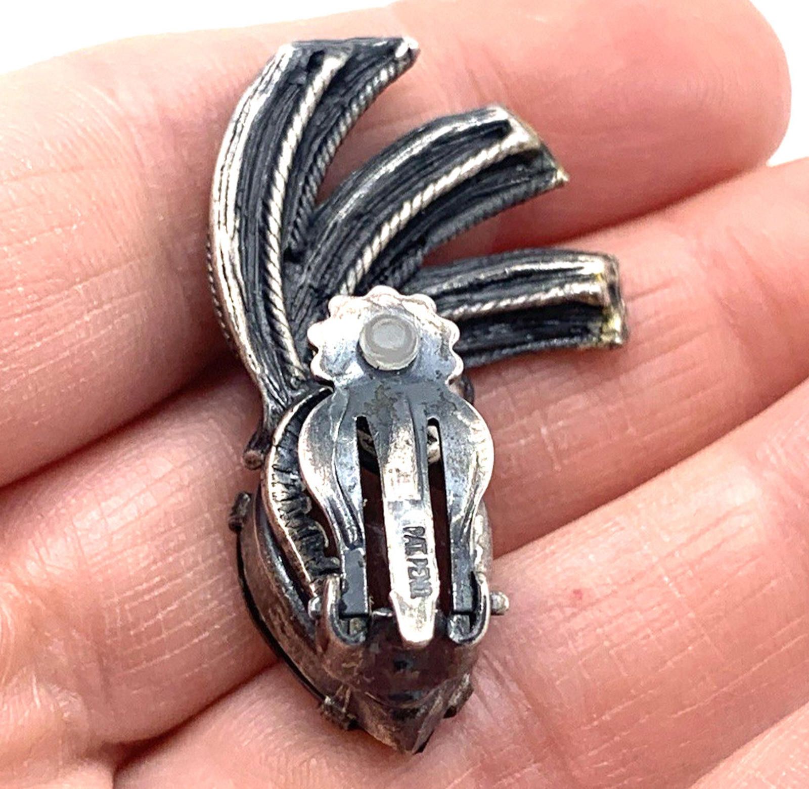 Other MCM Art Deco Rhinestone Teardrop Sterling Silver Earrings Size ONE SIZE - 3 Thumbnail