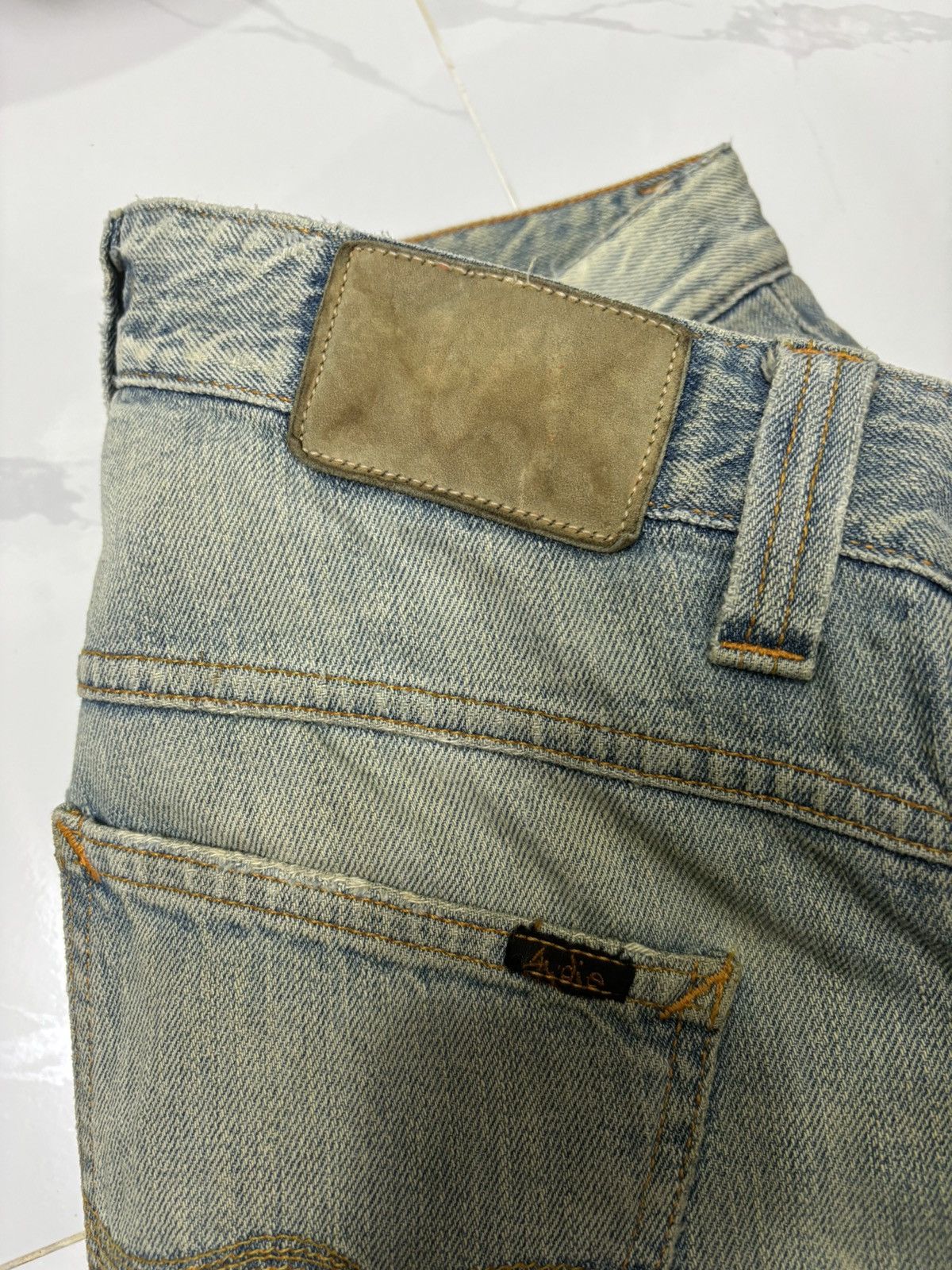 Nudie Jeans NUDIE JEANS BOOTCUT OLA JAPAN USED RUSTY DISTRESS DENIM Size US 32 / EU 48 - 11 Thumbnail