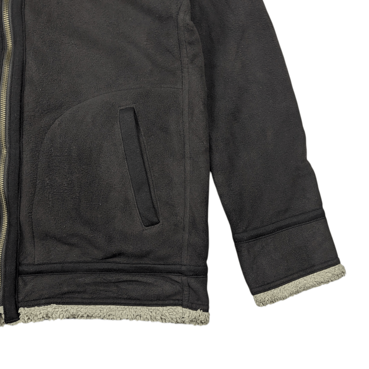 Uniqlo UNIQLO Reversible Brown Grey Fluffy Fleece Jacket Size US M / EU 48-50 / 2 - 8 Thumbnail