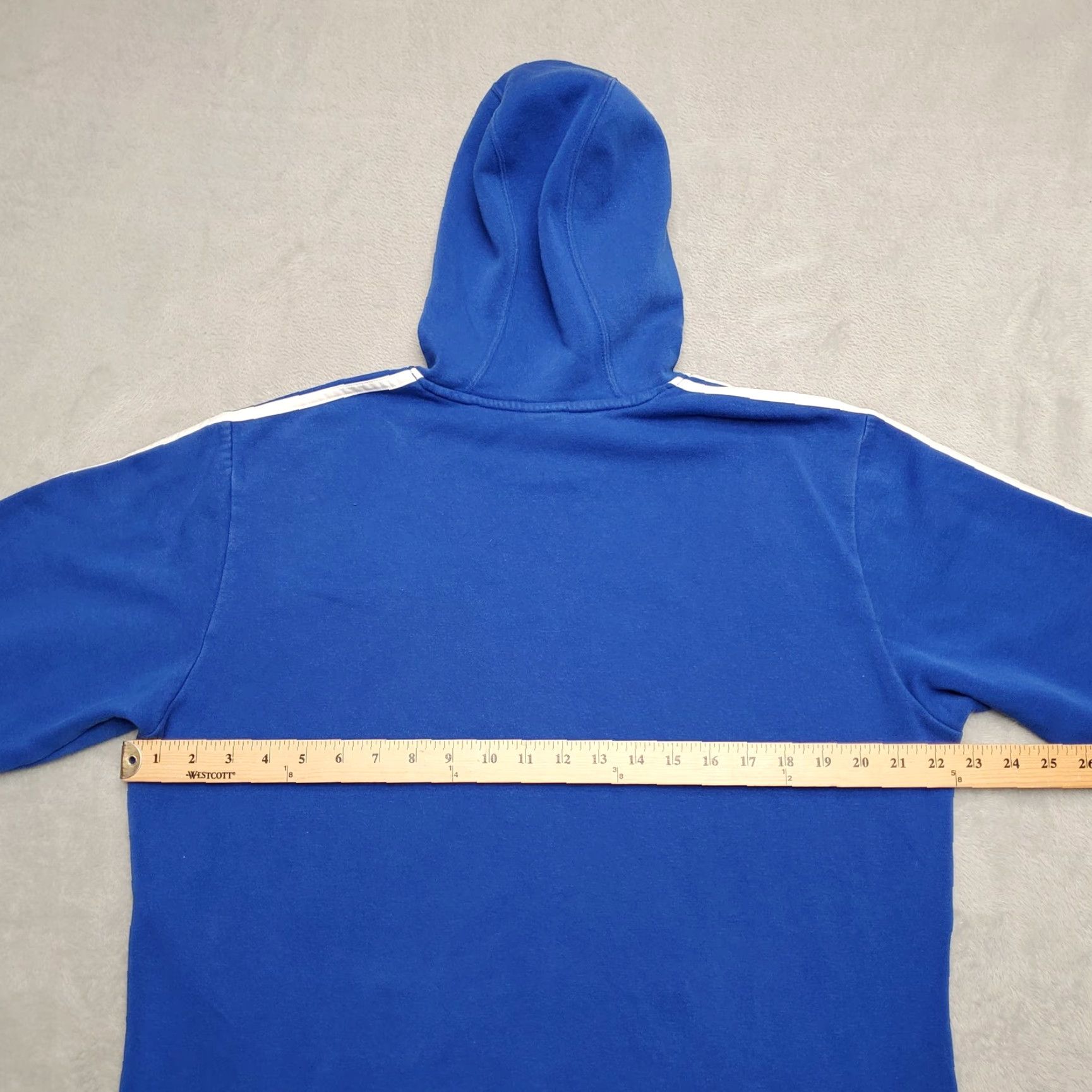 Adidas Adidas Hoodie Mens M Blue Spellout Logo Front Long Sleeve Hooded Pullover Size US M / EU 48-50 / 2 - 6 Thumbnail