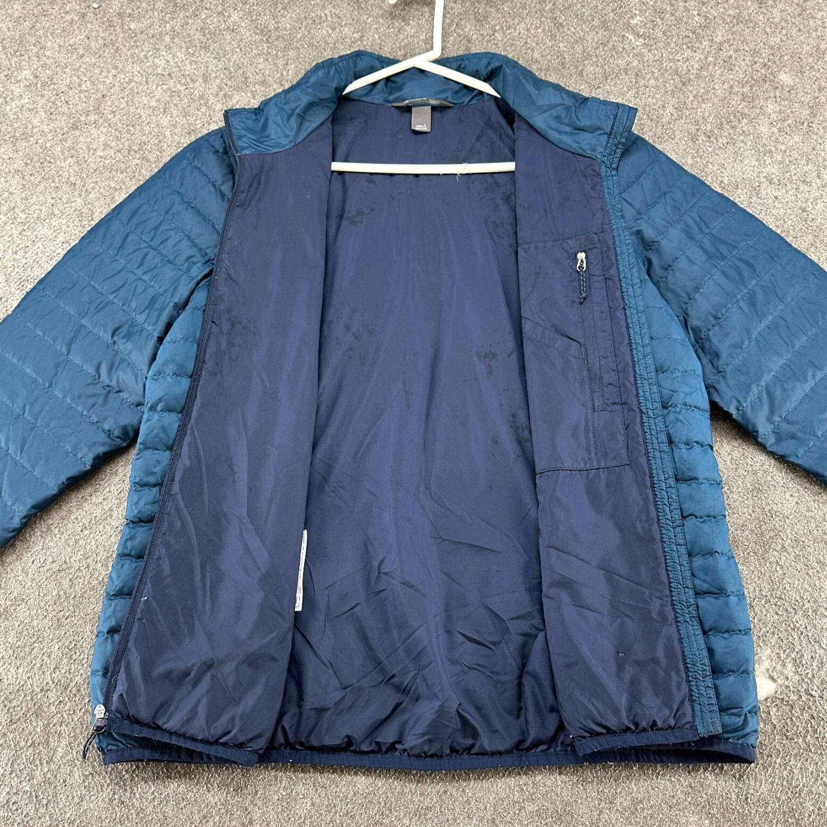 Eddie Bauer Eddie Bauer Jacket Womens L Blue Puffer Down Insulated Zip Nylon Softshell Logo Coat Size L / US 10 / IT 46 - 2 Thumbnail