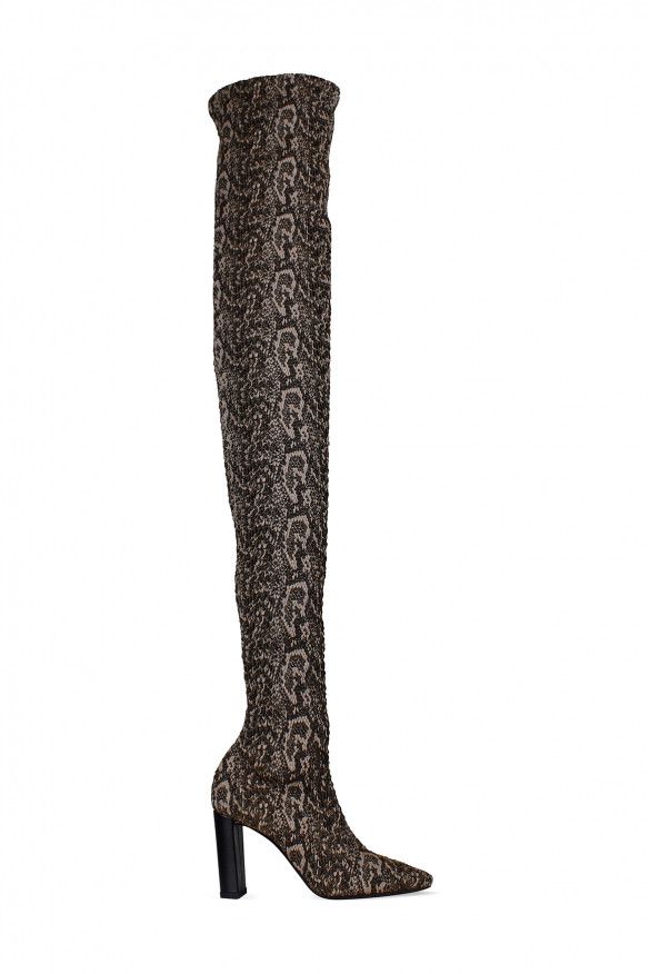 Saint Laurent Paris Moon thigh-high boots Size US 7 / IT 37 - 1 Thumbnail