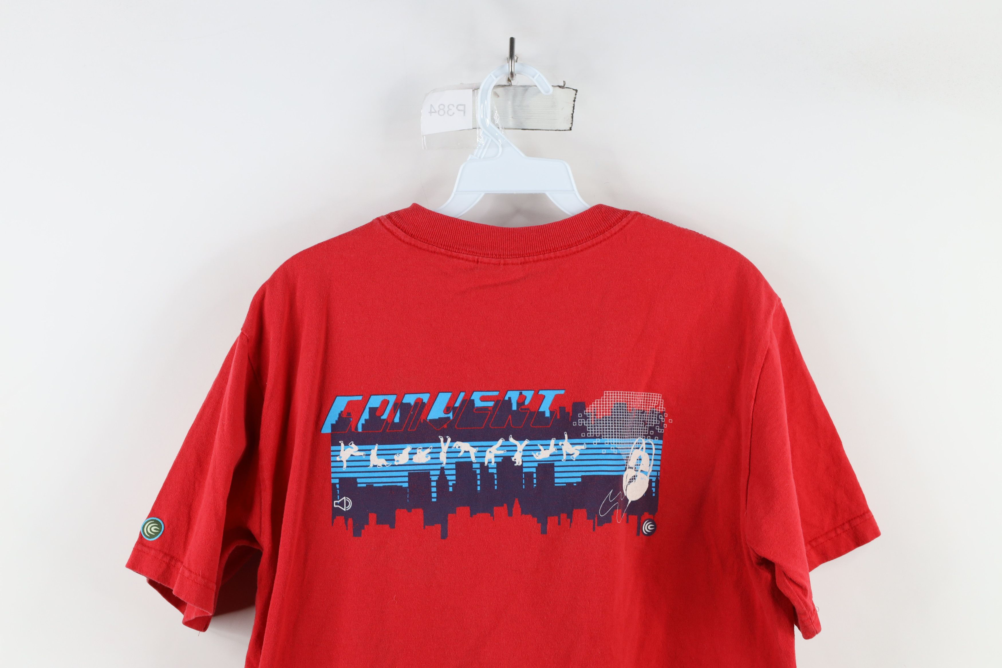 Columbia × Vintage Vintage 90s Y2K Columbia Convert Headphones T-Shirt Red Size US M / EU 48-50 / 2 - 12 Thumbnail